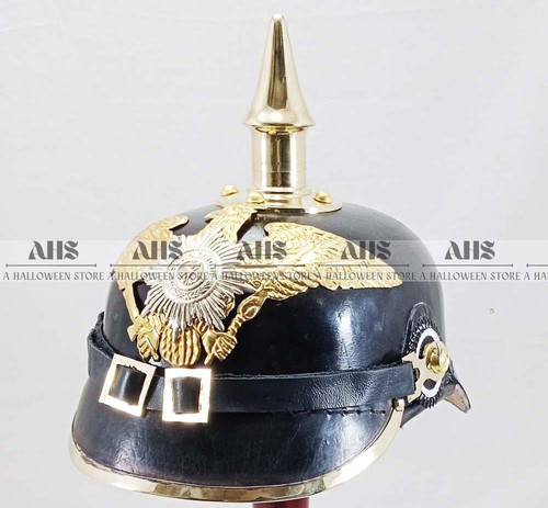 Wwi german pickelhaube leather - german,