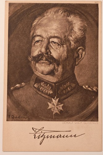 Wwi german postcard general - wwi,