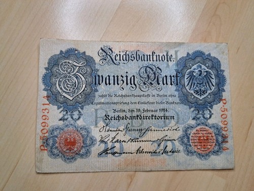 Reichsmark reichsbanknote - 20,