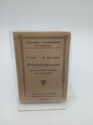 Wehrbeitragsgesetz mit den